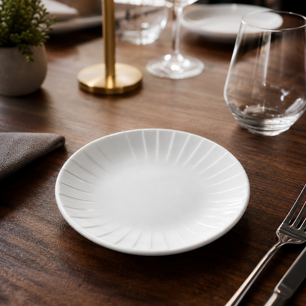 Coupe Plates 152.5mm Vitrified Ceramic for Upscale Dining (Pack of 12)