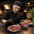 Alumina Bowls 130mm Pink Vitrified Ceramic for Creative Dining (Pack of 12)