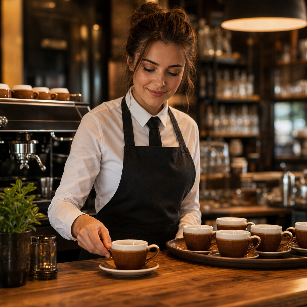 Porcelain Espresso Cups 89ml in Cinnamon Brown for Coffee Lovers (Pack of 12)