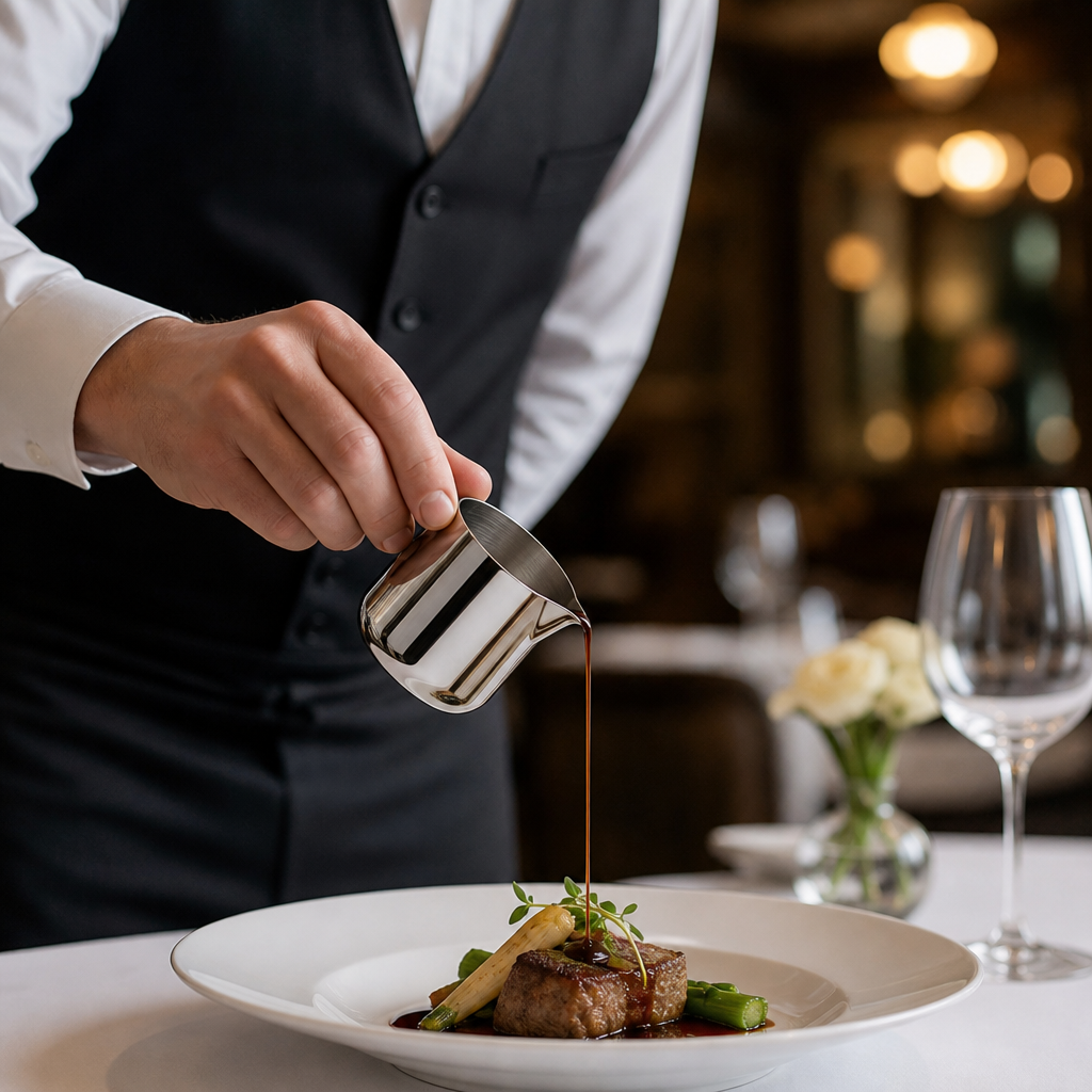 Stainless Steel Pourers 30ml for Table Service (Pack of 4)