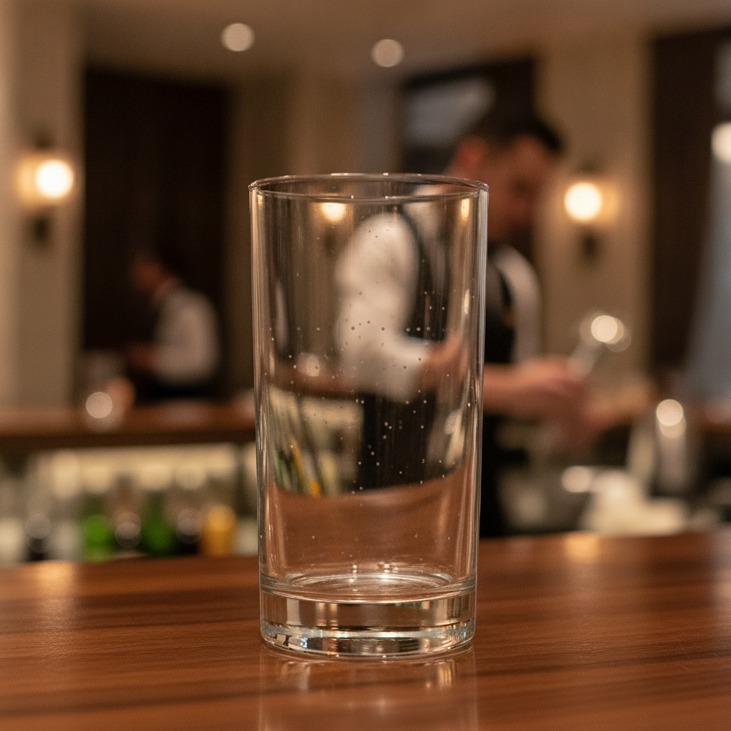 Glass Nucleated Hi Ball Glasses 280ml for Serving Beverages (Pack of 48)