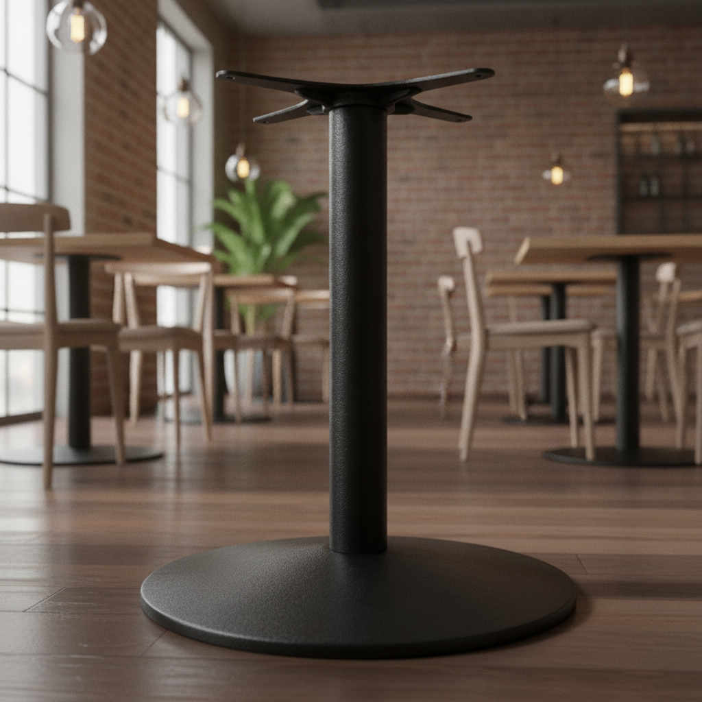 Cast Iron Round Table Base 550x550mm for Indoor Dining Areas