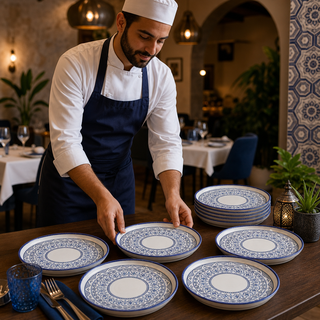 Walled Plates Vitrified Stoneware for Dining (Pack of 6)
