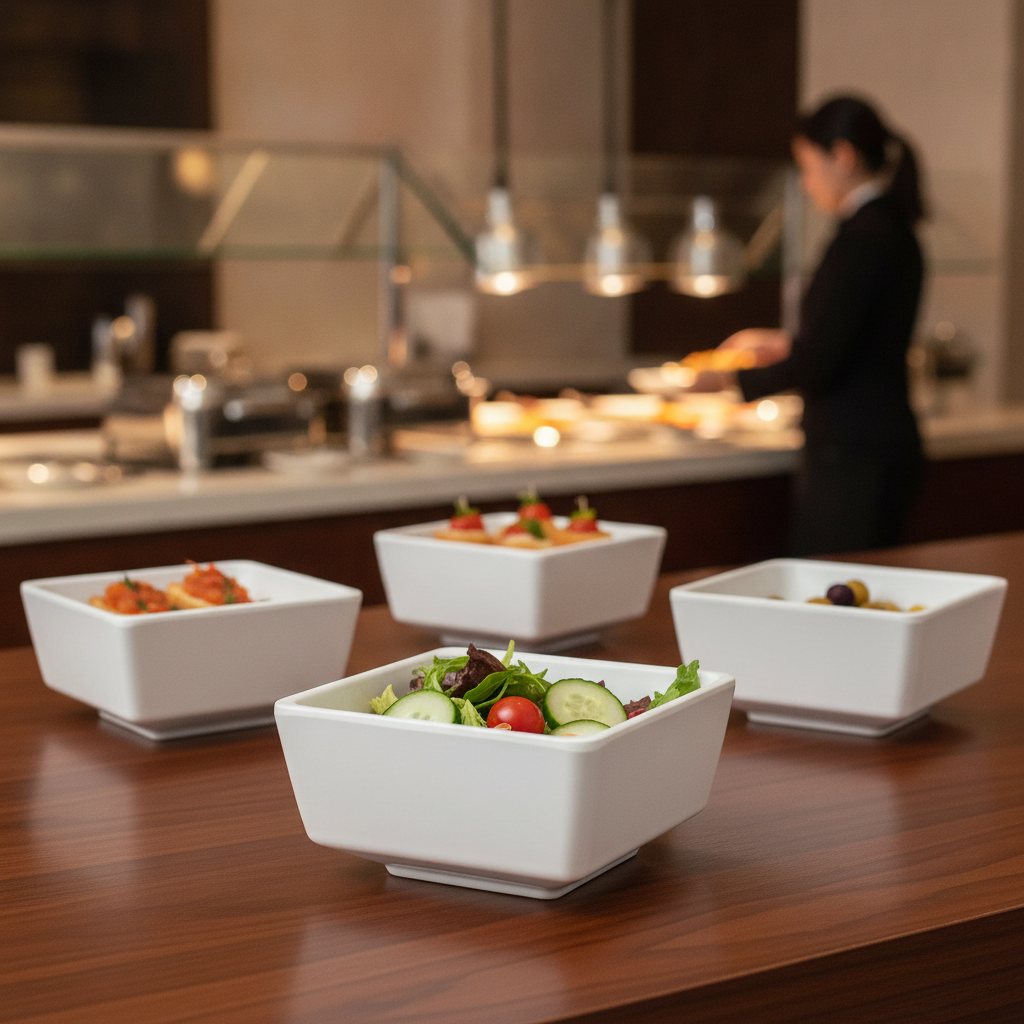 Melamine Bowl 250mm for Buffet Displays