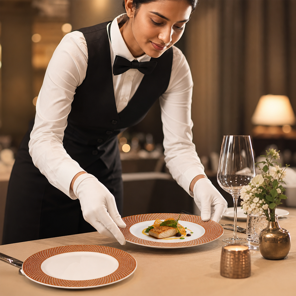 Plates 168mm Bone China for Elegant Dining (Pack of 12)