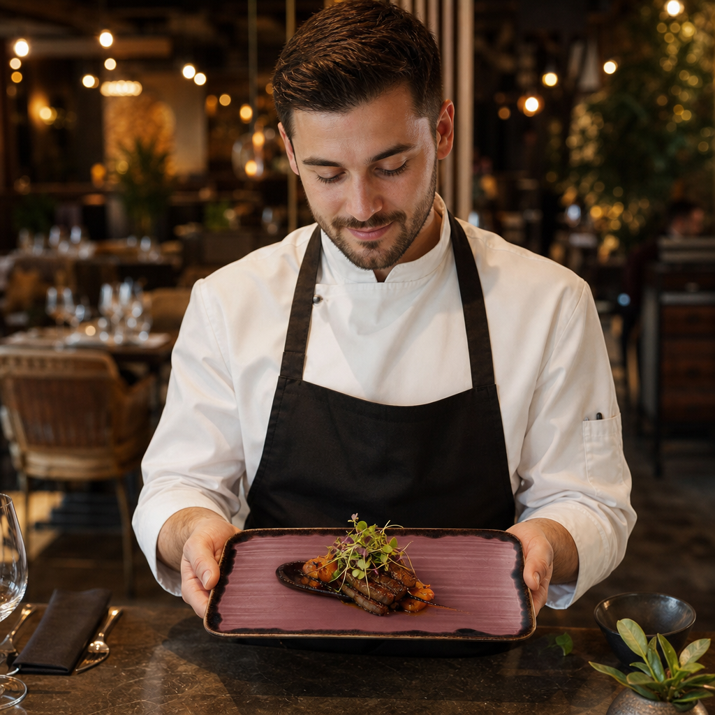 Hand Finished Rectangular Plates 270x160mm Stoneware for Dining Experiences (Pack of 12)