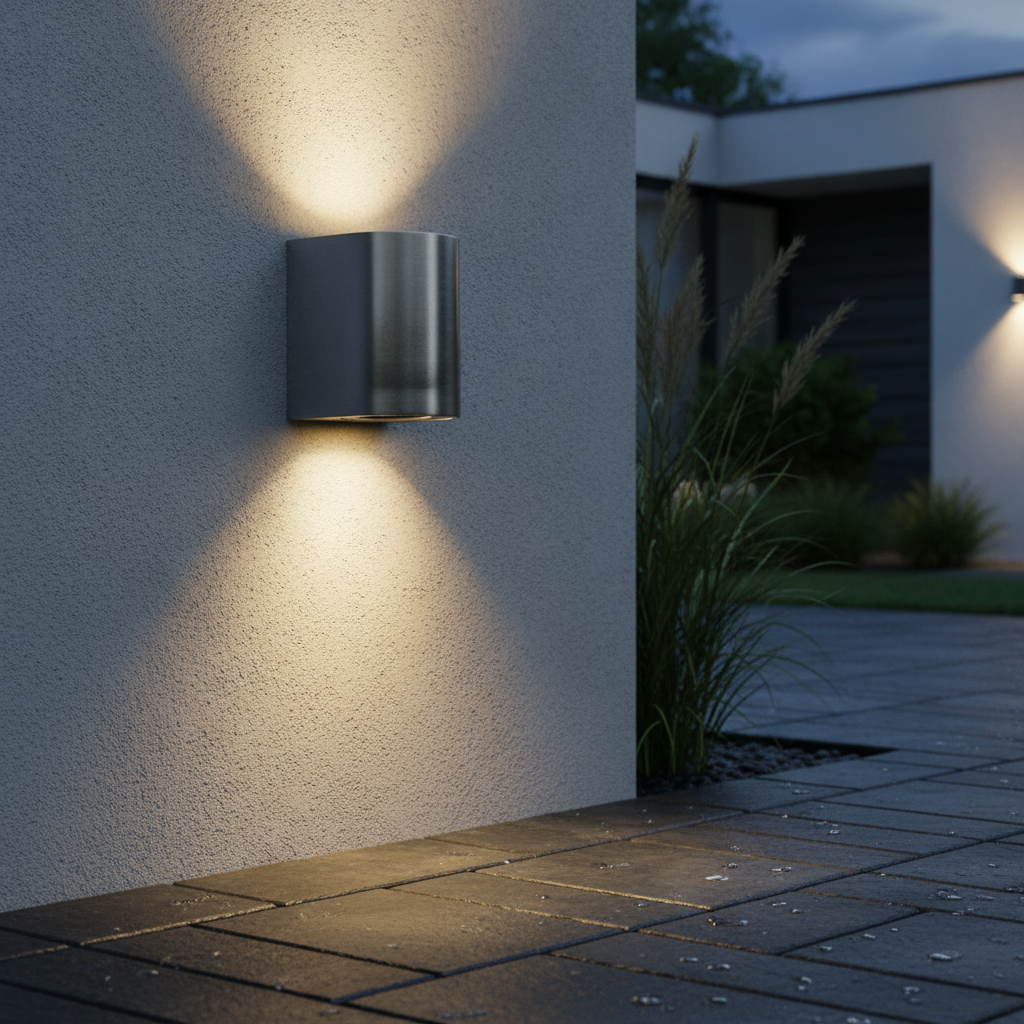 Stainless Steel Outdoor Wall Light for Patios & Driveways