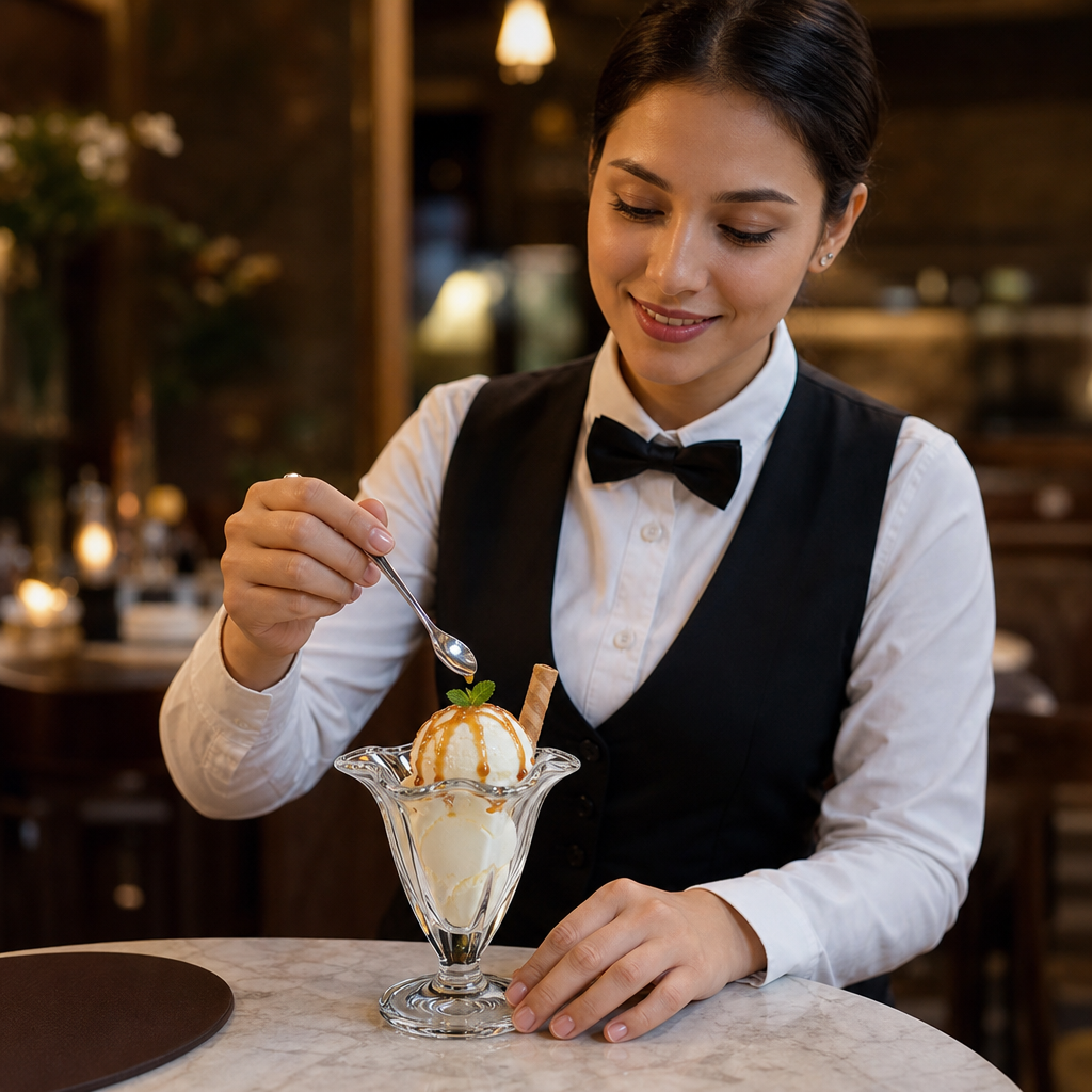 Traditional Dessert Glasses 128ml Glass for Serving Ice Cream (Pack of 6)
