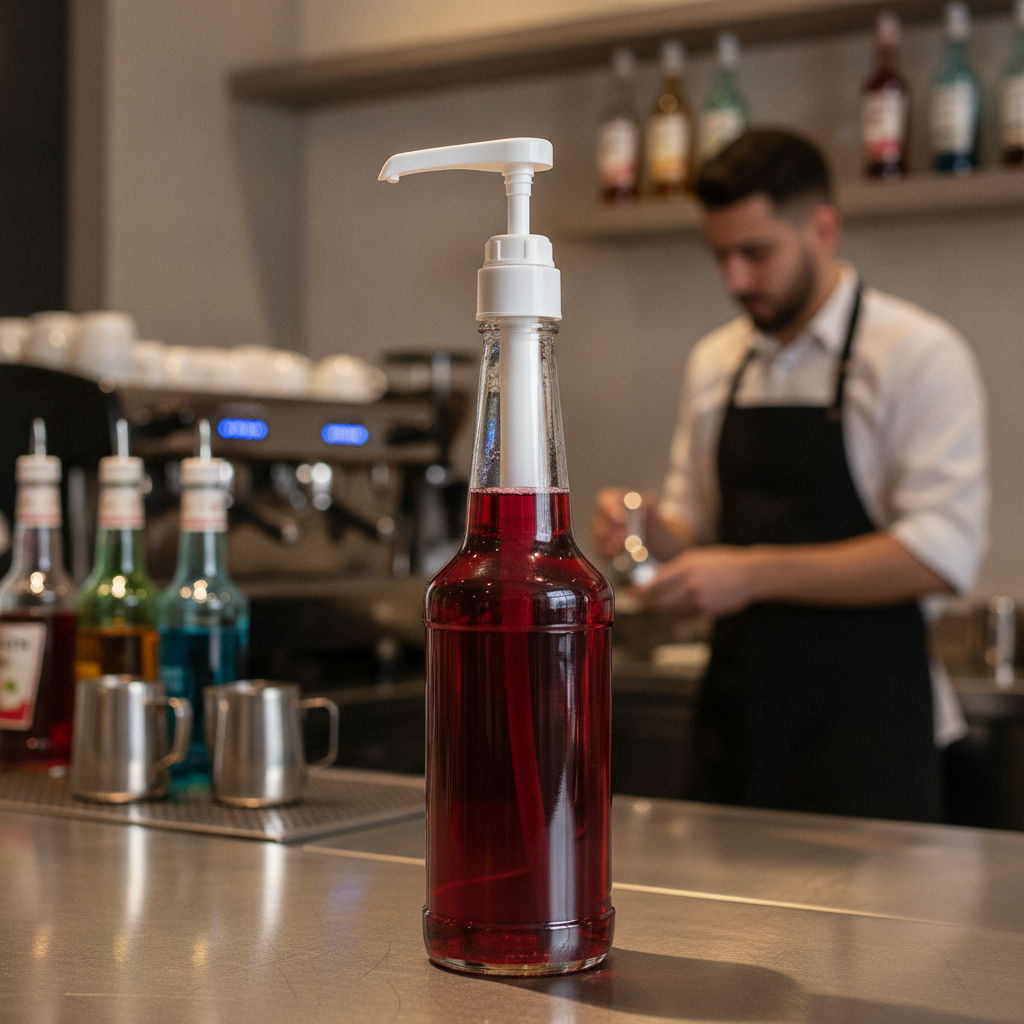 Syrup Pump for 700ml Bottles for Efficient Beverage Service