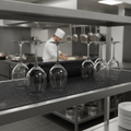 Plastic Black Shelf Liner 610mm for Sparkling Glassware