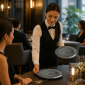 Coupe Plates 203mm Smoke Grey Porcelain for Elegant Dining (Pack of 12)
