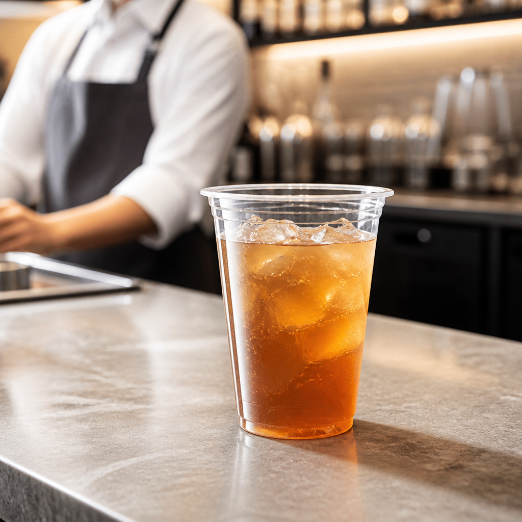 Compostable PLA Cold Cups 454ml for Sustainable Drinks Service (Pack of 1000)