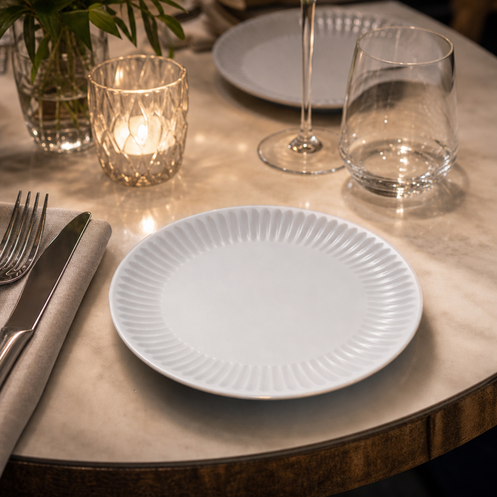 Dessert Plates 190mm Glass for Casual Dining (Pack of 24)