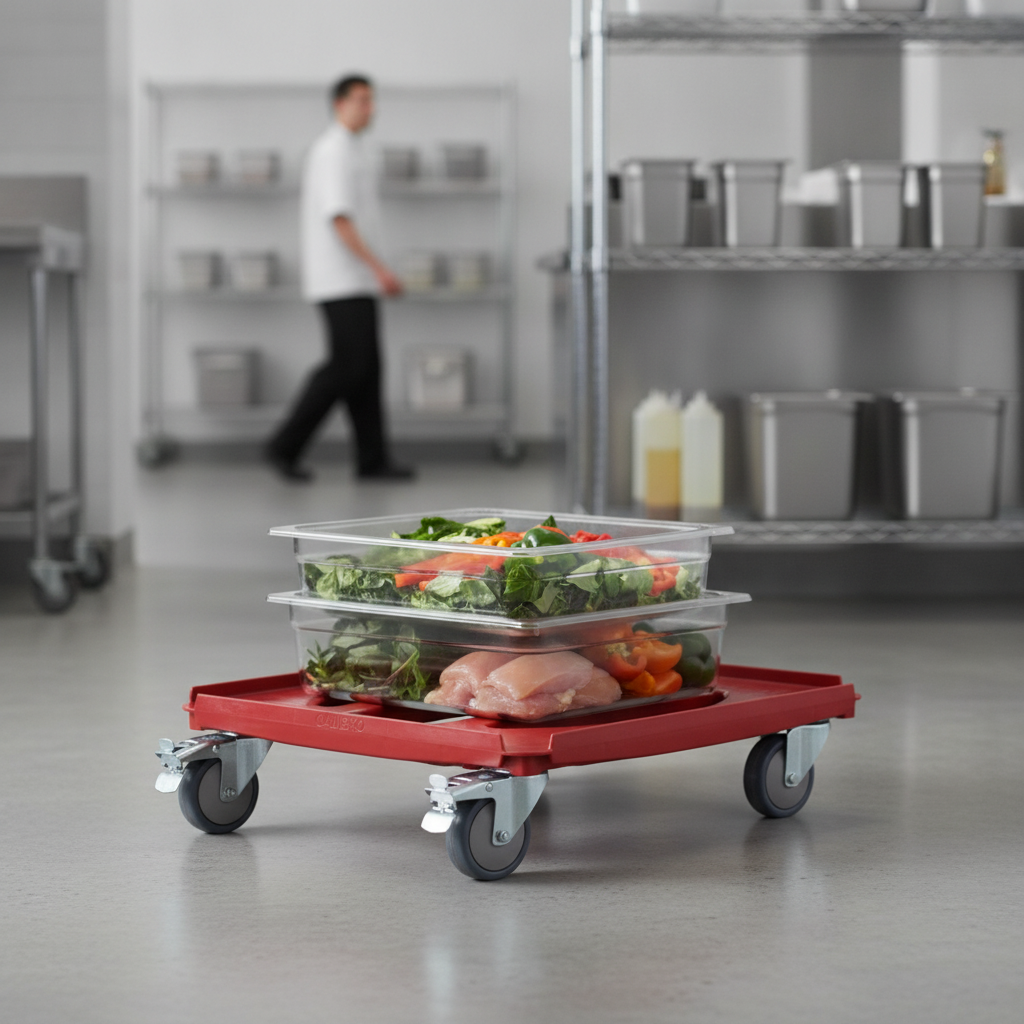 Plastic Camdolly for Safe Food Transport
