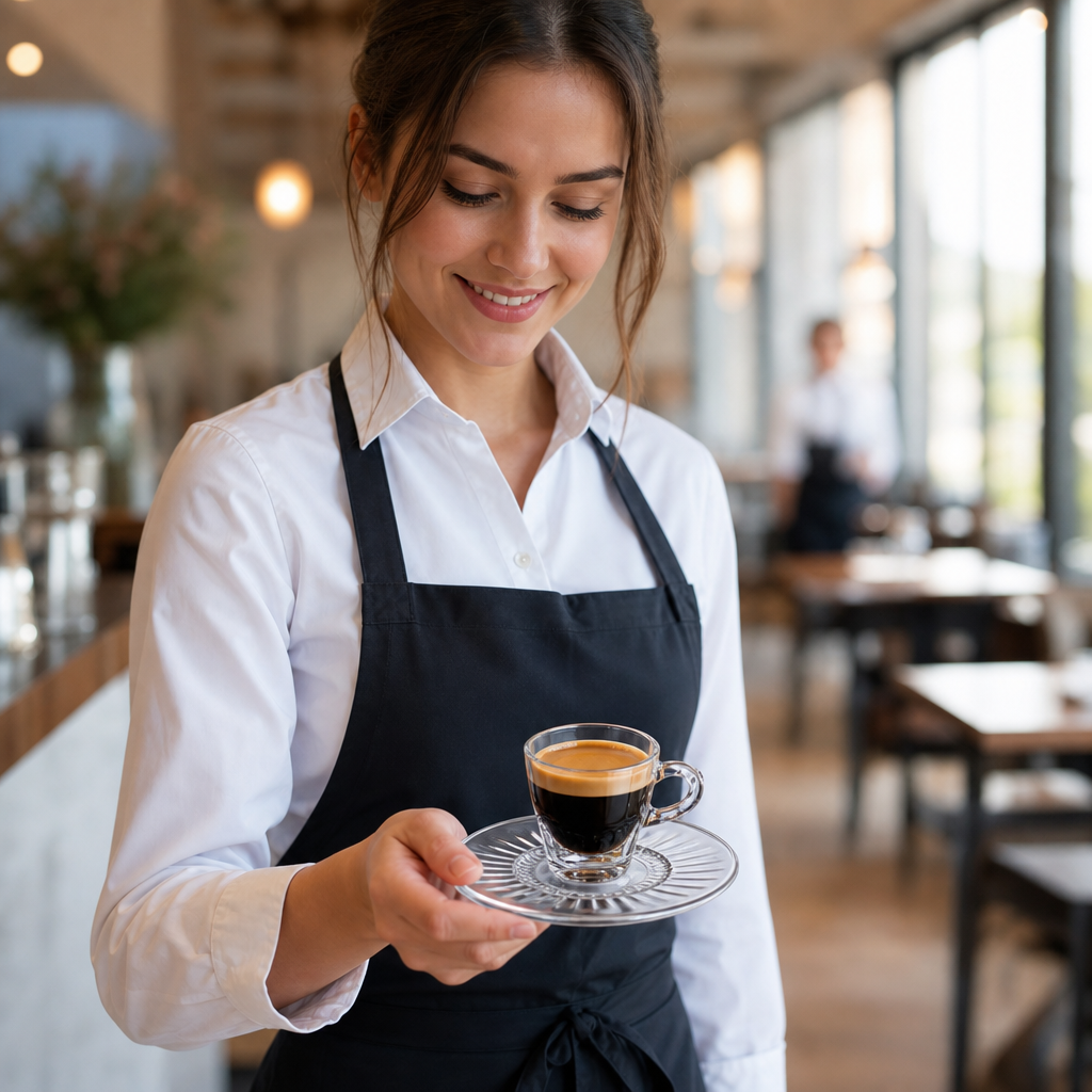 Tempered Espresso Saucers 140mm Glass for Cafés & Restaurants (Pack of 12)