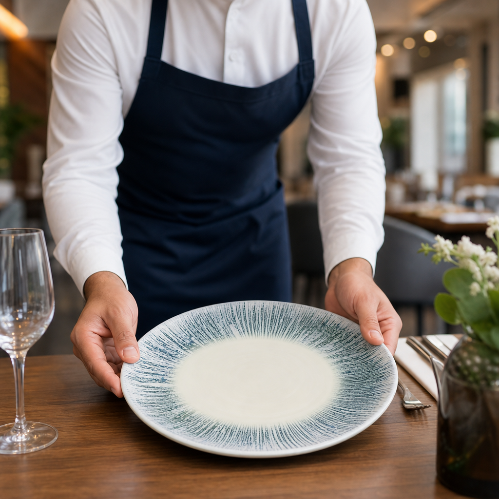 Walled Plates 260mm Vitrified Ceramic for Dining (Pack of 6)