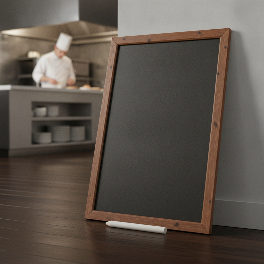 Wood Framed Blackboard 936x636mm for Restaurants & Pubs