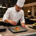 Square Plates 265mm Porcelain for Restaurants & Cafés (Pack of 4)