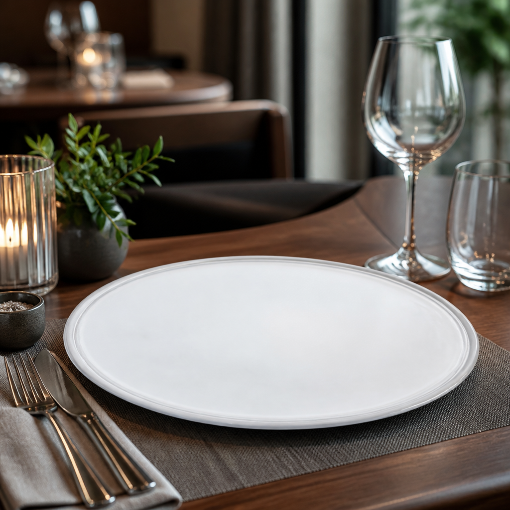 Recycled Coupe Plates 290mm Stoneware for Eco-Friendly Dining (Pack of 6)