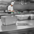 Waxed Cardboard Lids for Large Foil Containers for Takeaways (Pack of 500)