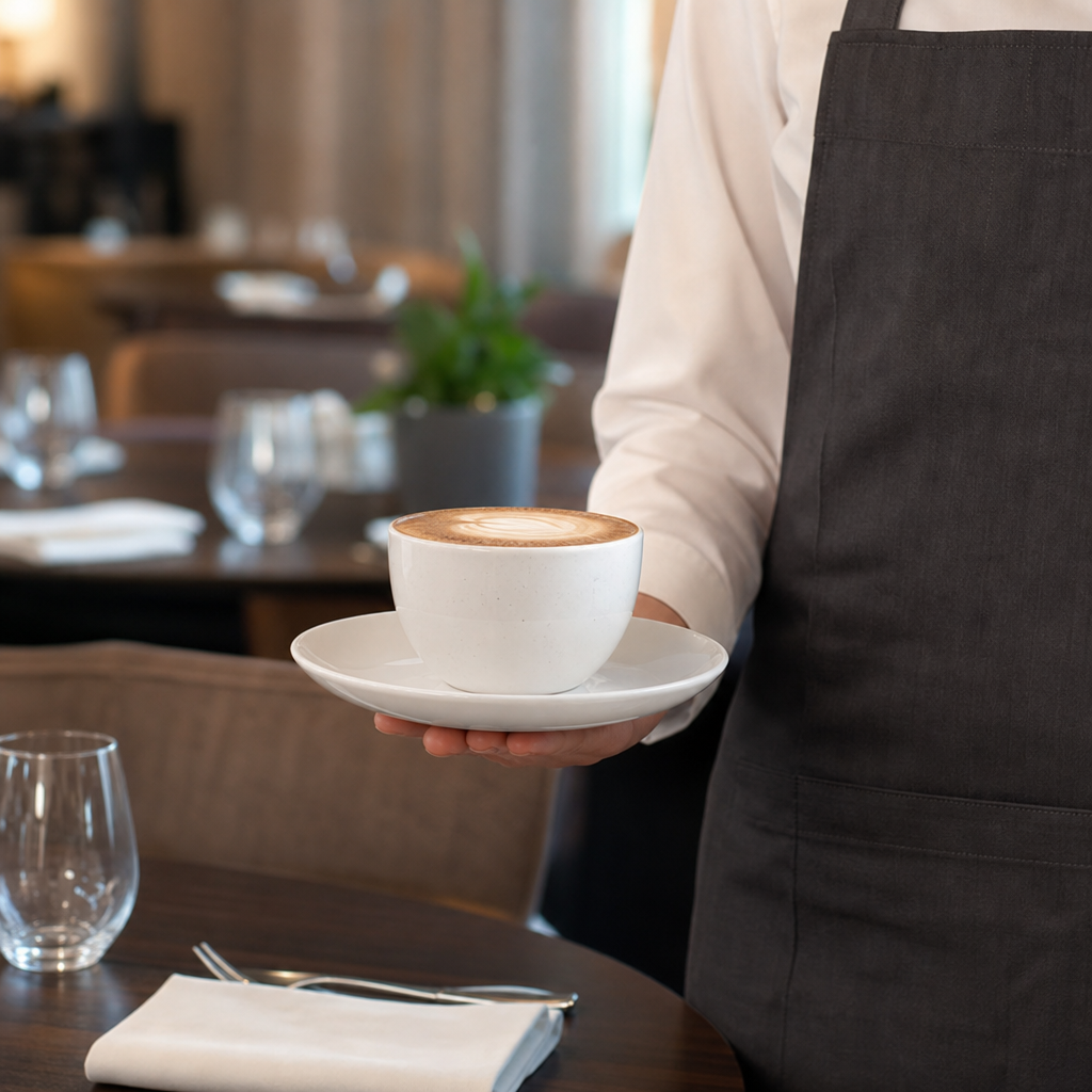 Large Coupe Saucer 160mm Porcelain for Cafés & Bars (Pack of 24)