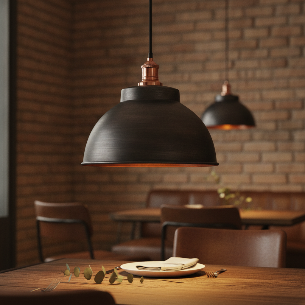 Copper Dome Pendant Light 330mm for Vintage-Inspired Spaces