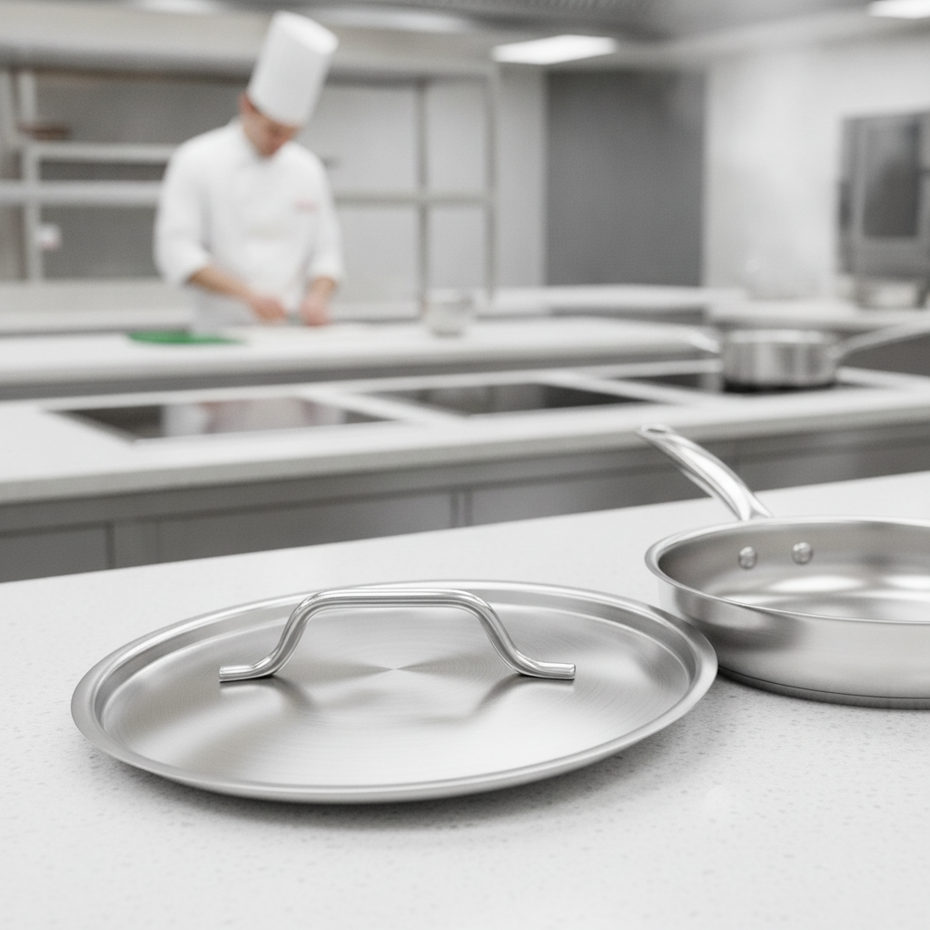 Stainless Steel Pan Lid 24cm for Efficient Cooking