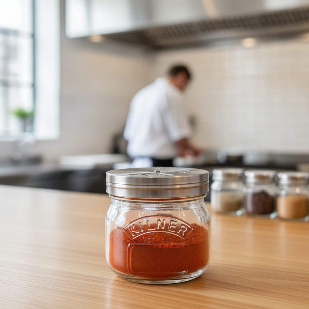Glass Storage Jar with Shaker Lid 250ml for Organizing Pantries