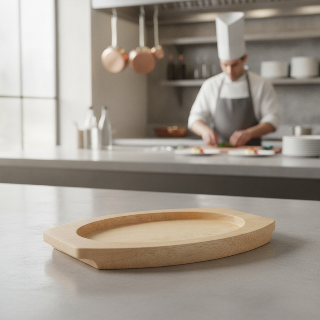 Hevea Wooden Serving Board 230x135mm for Table Service