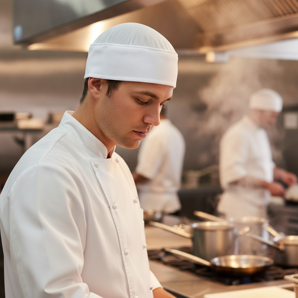 Polyester Total Vent Beanie for Hot Kitchens