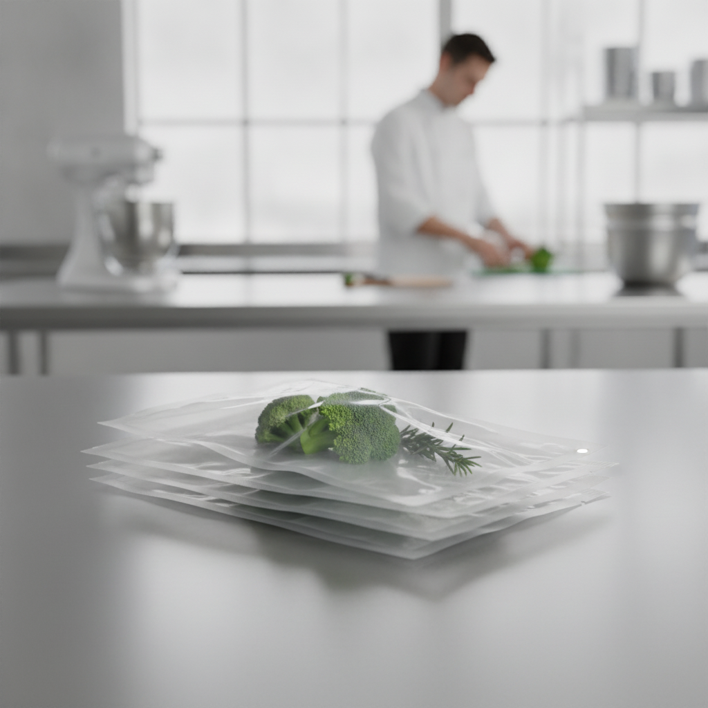 Polybutylene Compostable Vacuum Pack Bags 250x350mm for Professional Kitchens (Pack of 100)