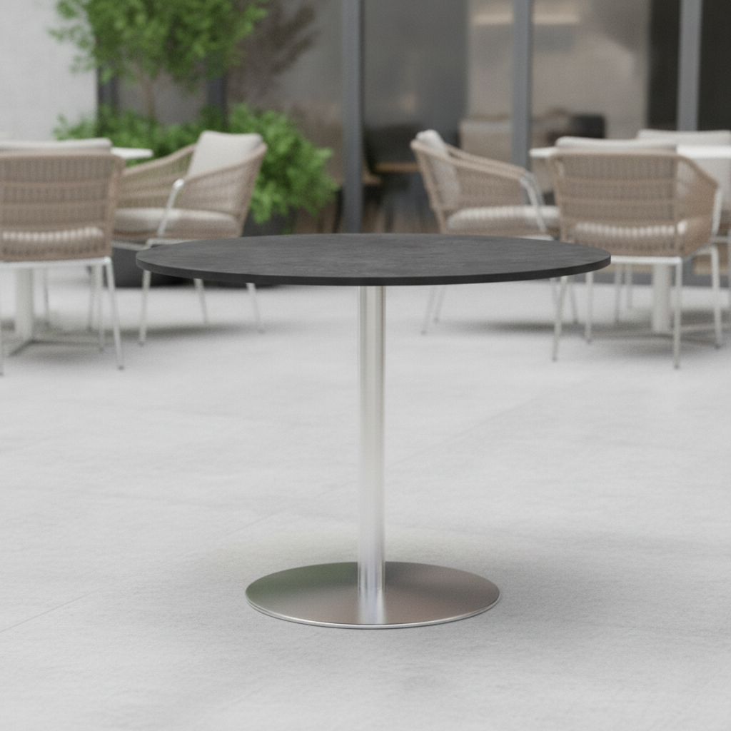Laminate Round Table Top 600mm for Indoor & Outdoor Use