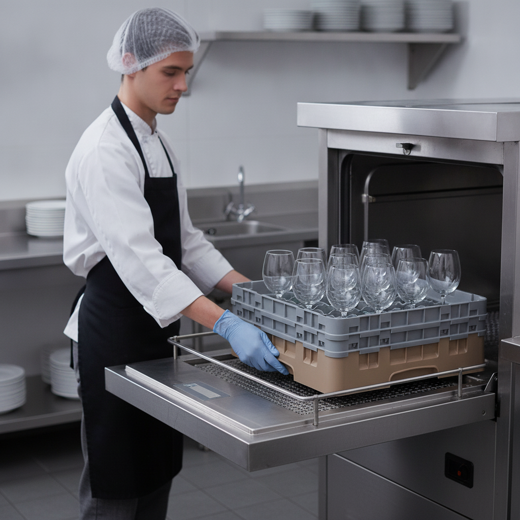 Polypropylene 49-Compartment Glasswasher Rack for Efficient Cleaning