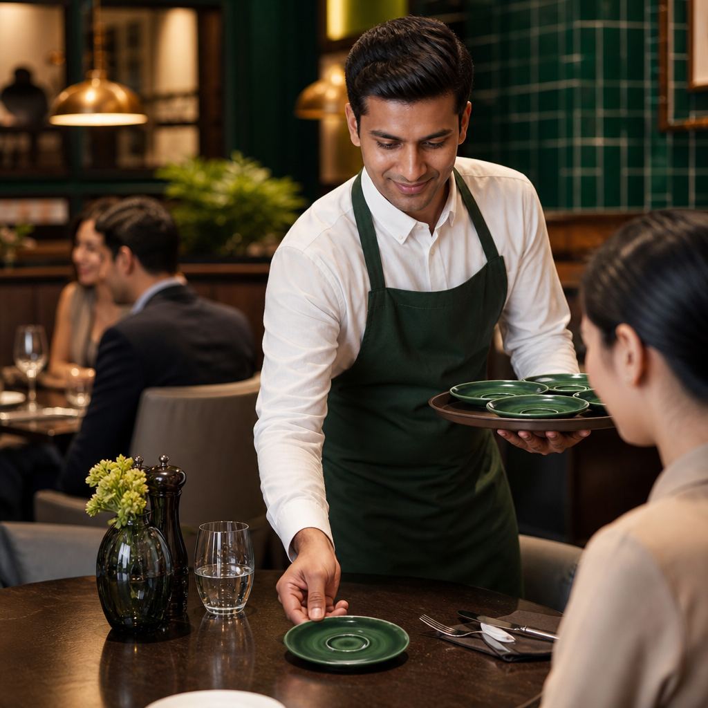 Saucer Alumina 152mm Green Vitrified Ceramic for Dining (Pack of 12)