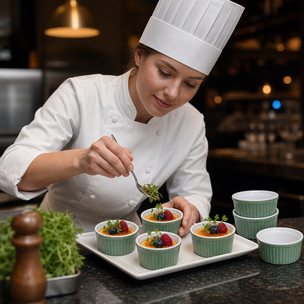 Ramekins 70ml Green Stoneware for Fun Dining Experiences (Pack of 12)