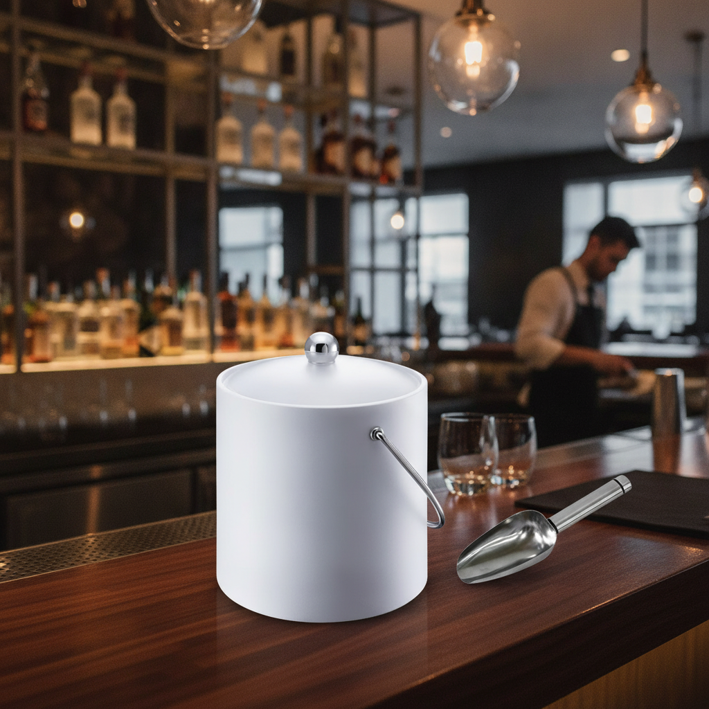 ABS Plastic Insulated Ice Bucket 3L for Bar Service