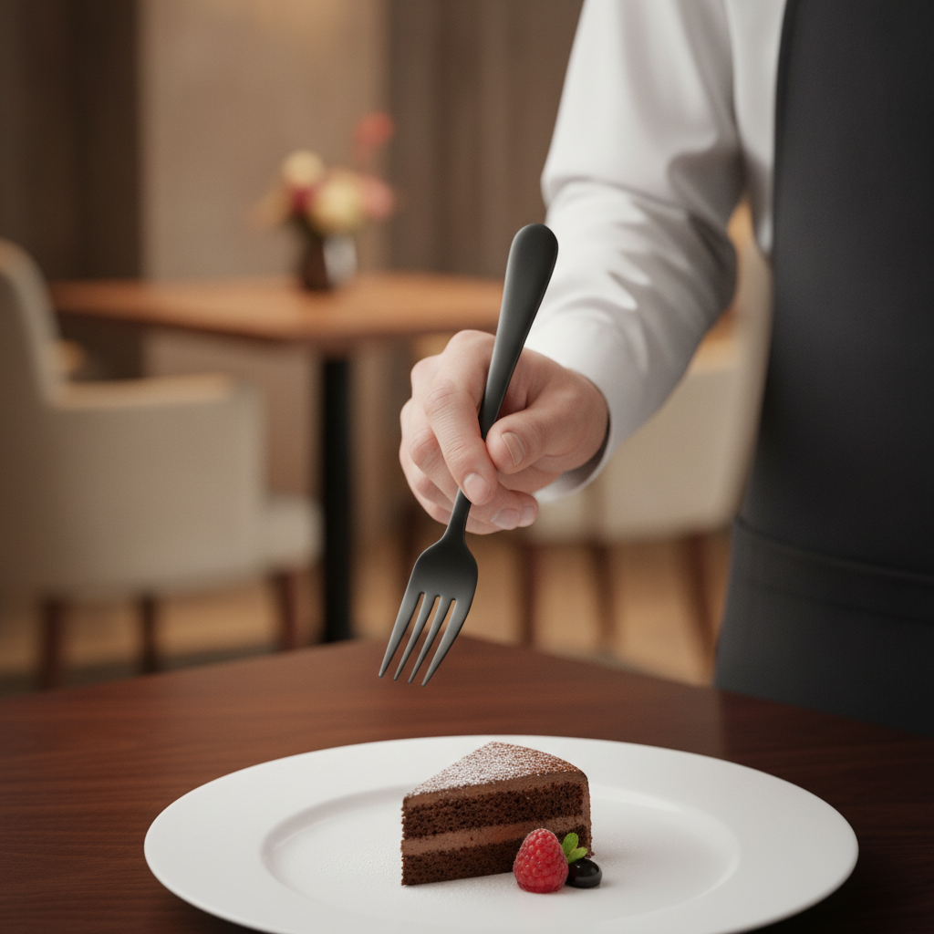 18/0 Stainless Steel Dessert Forks for Elegant Dining (Pack of 12)