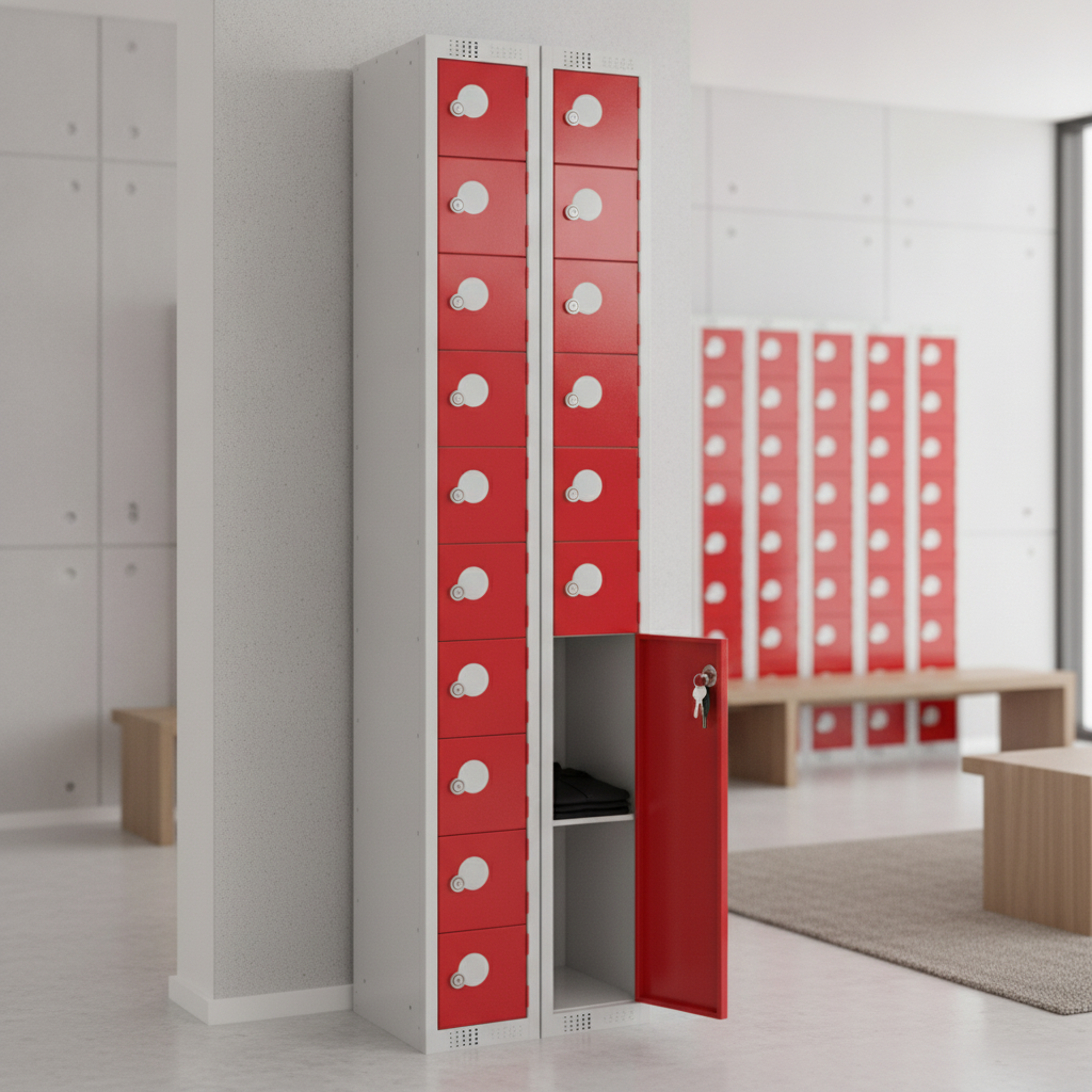 Powder Coated Steel Personal Effects Locker for Staff Safety