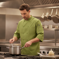 Polycotton Lime Chef Jacket for Culinary Professionals