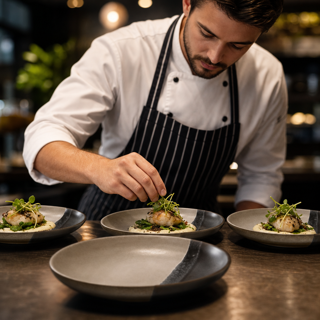 Plates 150mm Black Stoneware for Everyday Use (Pack of 6)