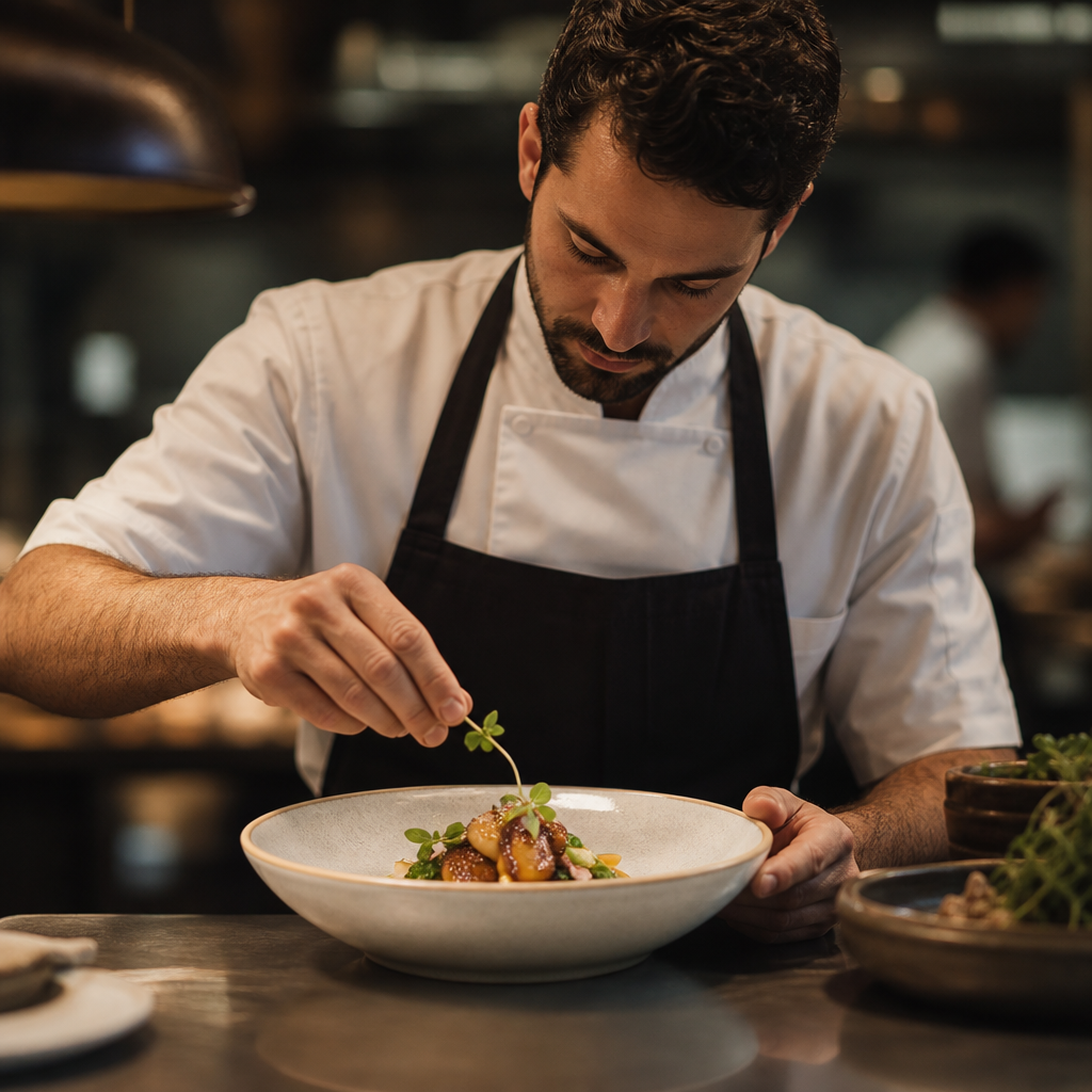 Stoneware Tapered Bowl 200mm for Serving Signature Dishes
