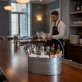 Galvanised Steel Table Tidy 245mm for Restaurants & Bars
