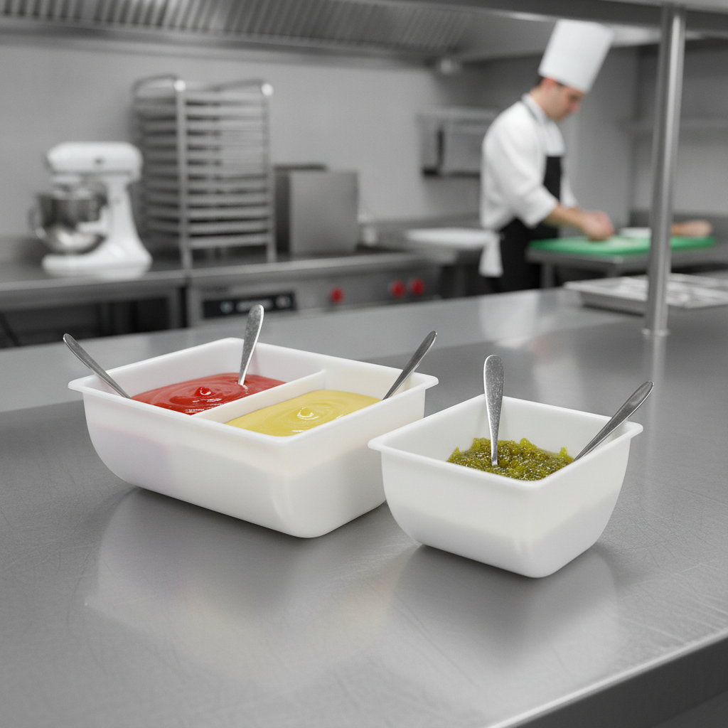 Plastic Condiment Holder Insert 1.5 Pint for Effective Storage