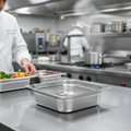 Stainless Steel 2/3 Gastronorm Tray 100mm for Efficient Service