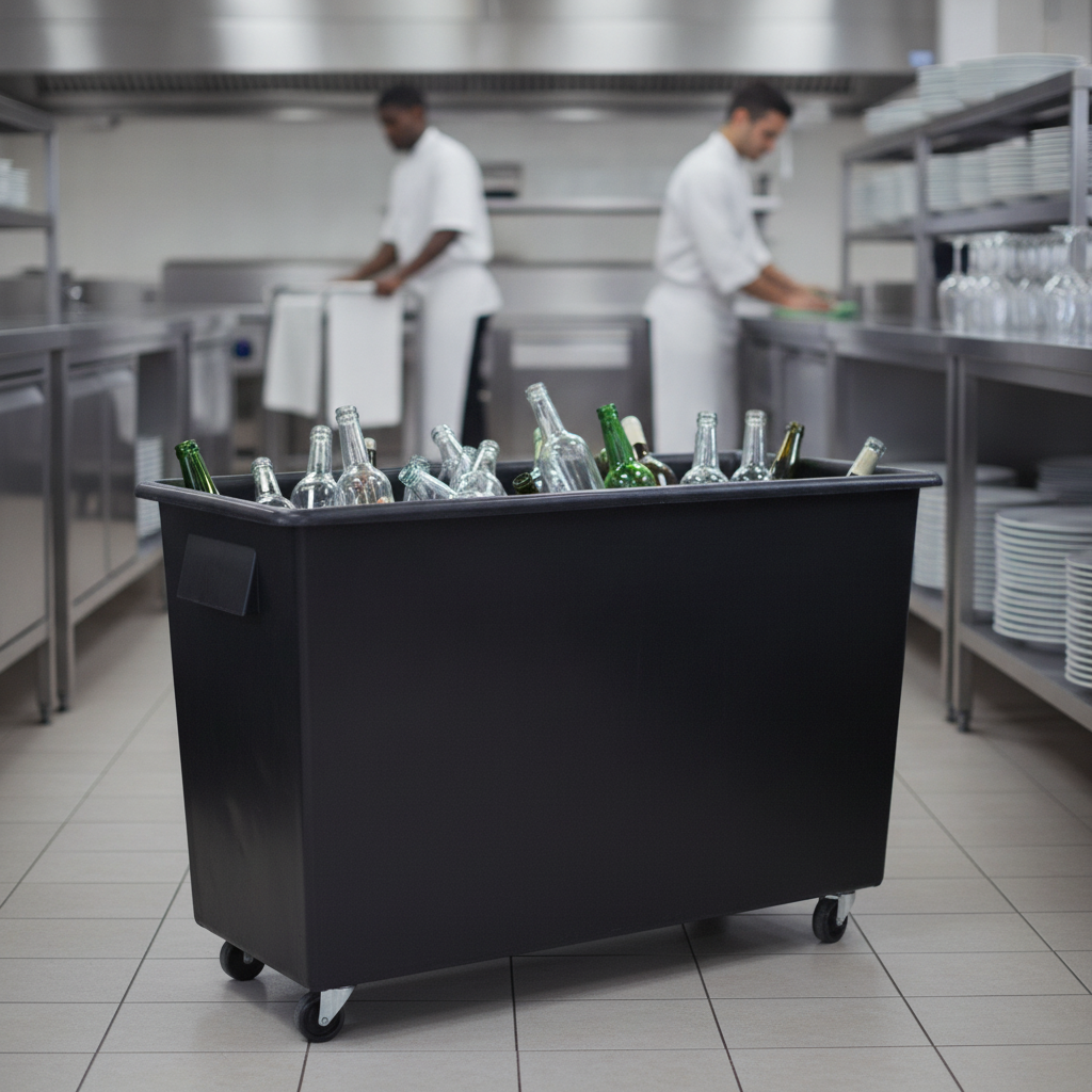 Polyethylene Bottle Skip 160L for Large-Scale Events