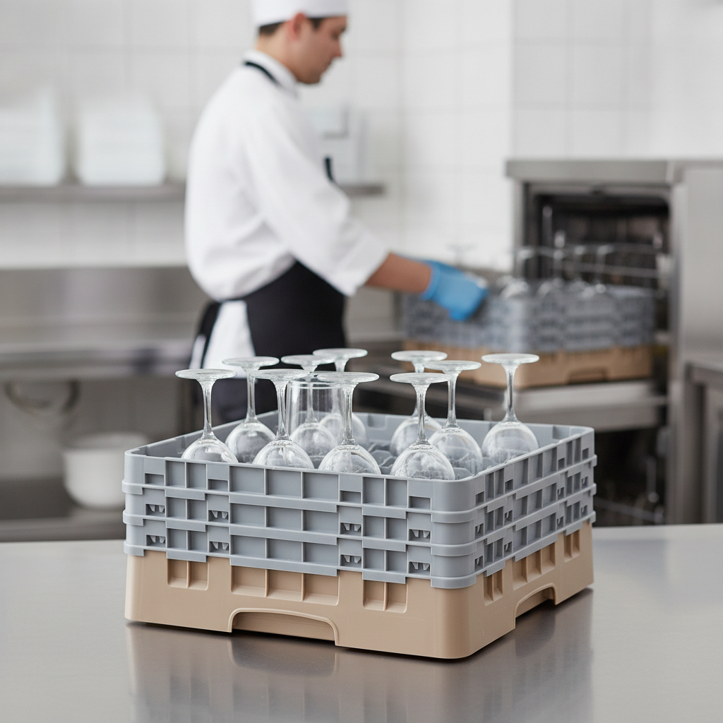 Polypropylene Glasswasher Rack for Efficient Cleaning (Pack of 1)