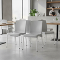 Polypropylene Side Chairs Grey 825mm for Cafés and Restaurants (Pack of 4)