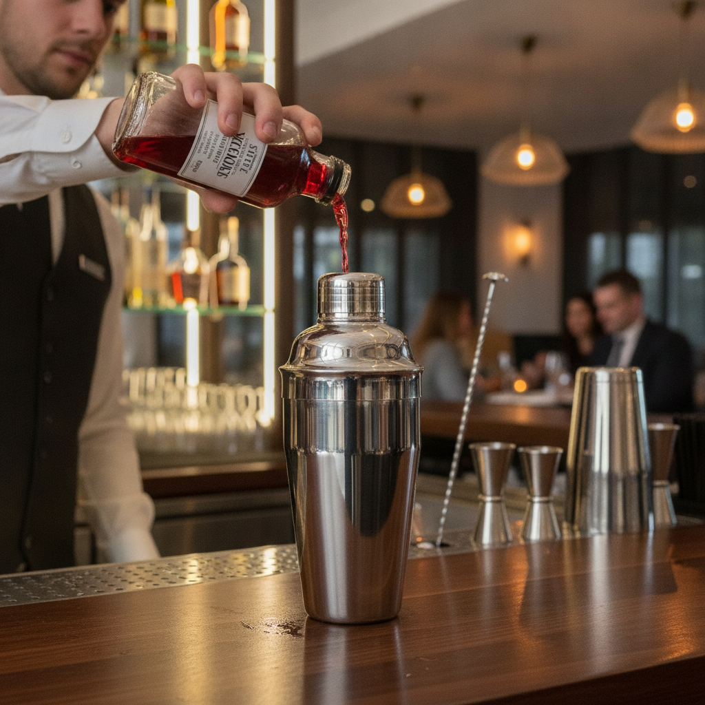 Stainless Steel Cocktail Shaker 750ml for Busy Bars