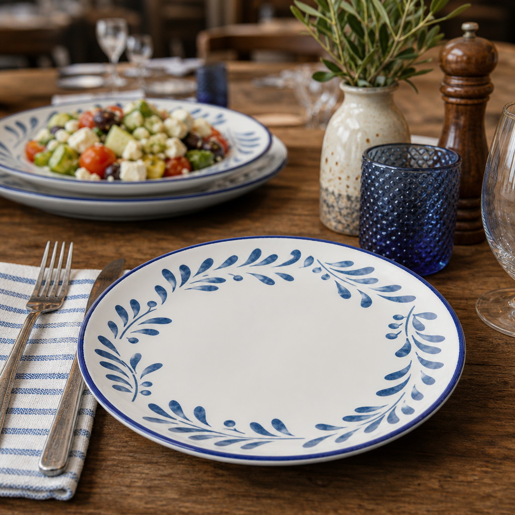 Coupe Plates 220mm Ceramic for Eclectic Table Settings (Pack of 12)