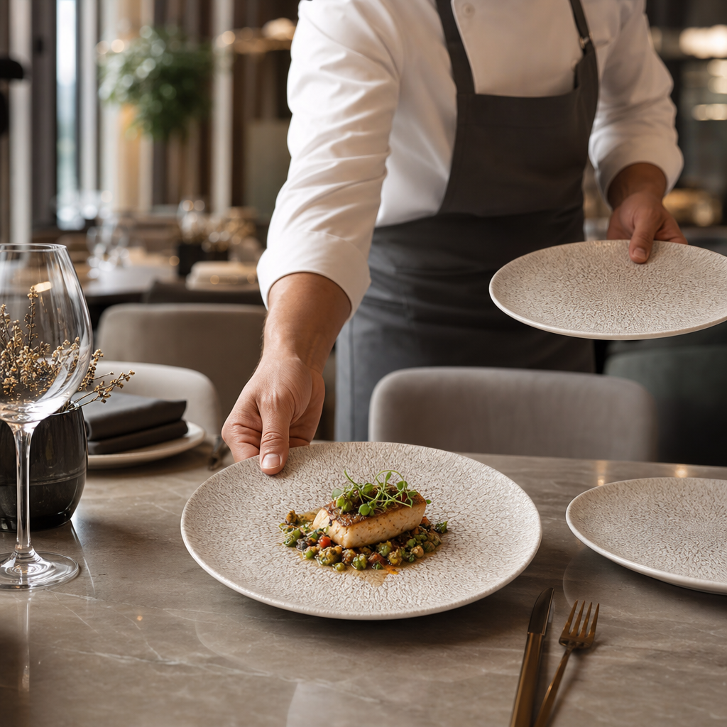 Coupe Plates 165mm Grey Porcelain for Elegant Dining (Pack of 12)